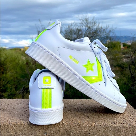 New Pro Leather OX Glow in the Dark Converse Sneakers - Picture 2 of 15